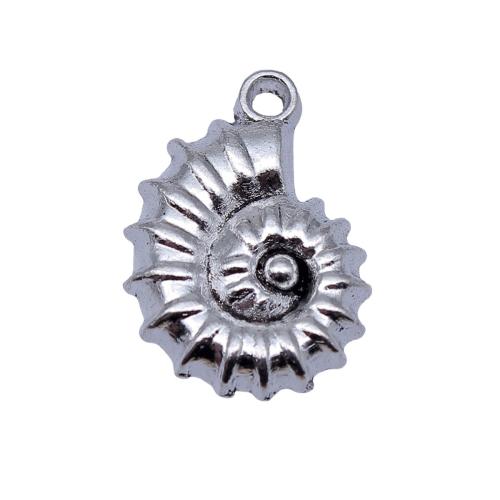 Pendentifs animaux en alliage de zinc, conque, Placage, DIY, plus de couleurs à choisir, 22x15mm, 20PC/sac, Vendu par sac