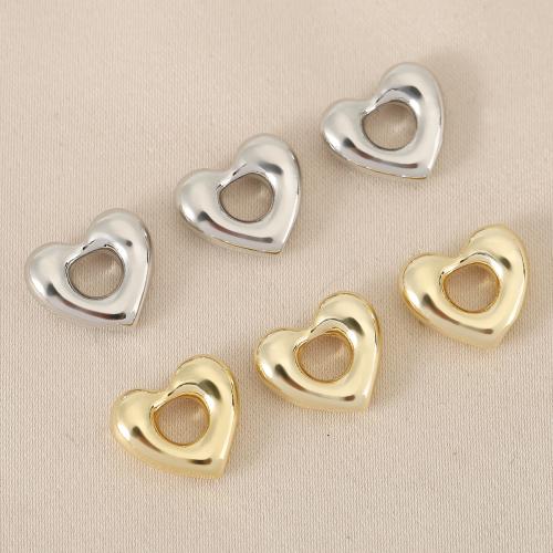 Brass Heart Pendants, plated, DIY & hollow, more colors for choice, nickel, lead & cadmium free, 10PCs/Bag, Sold By Bag