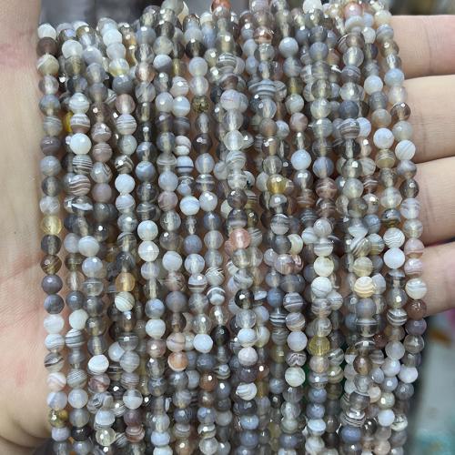 Perle agate Botswana naturelle, DIY, couleurs mélangées, Vendu par 38 cm brin