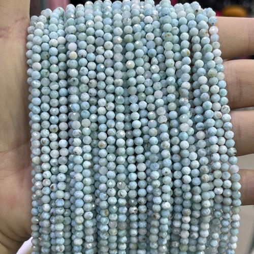 Gemstone Jewelry Beads, Larimar, DIY, mixed colors, 3.50mm, Sold Per 38 cm Strand