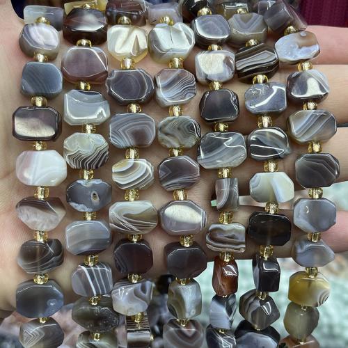 Natural Persian Gulf agate Beads, with Seedbead, DIY, mixed colors, 10-13mm, Sold Per 38 cm Strand