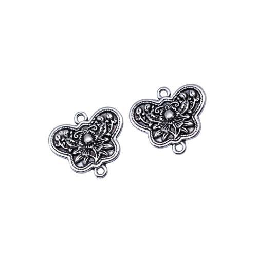 Connecteur en alliage de Zinc animal, papillon, Placage, DIY, 10PC/sac, Vendu par sac
