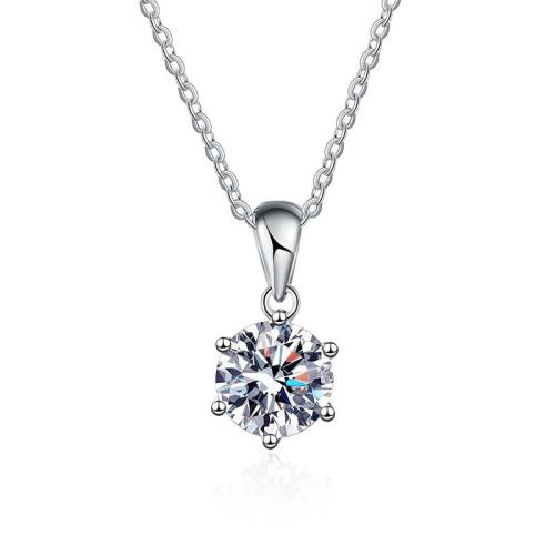 925 Sterling Silver Necklace, with 1.6inch extender chain, platinum plated, different materials for choice & for woman, Length:Approx 15.7 Inch, Sold By PC