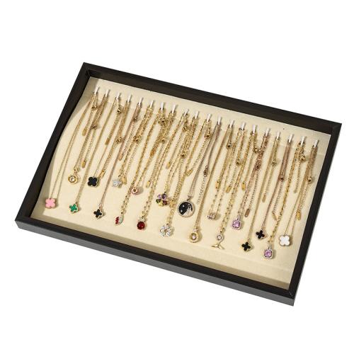Wood Display Case, with Velveteen, Rectangle, different styles for choice, black, 350x240x25mm, Sold By PC