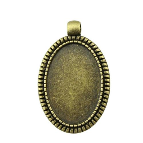 Pendentif en alliage de zinc Cabochon Cadre, Placage, DIY, plus de couleurs à choisir, Diamètre intérieur:Environ 20x30mm, Vendu par PC