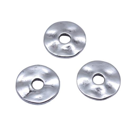 Perles intercalaires en alliage de zinc, Rond, Placage, DIY, 14x14x1.80mm, 20PC/sac, Vendu par sac