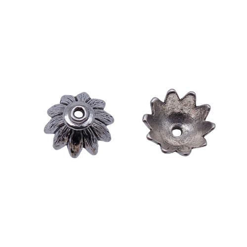 Tibetan Style Bead Cap, plated, DIY, 14x14x6.90mm, 50PCs/Bag, Sold By Bag