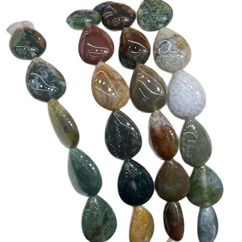 Natural Indian Agate Beads, DIY, mixed colors, 13-18mm, Sold Per 38 cm Strand
