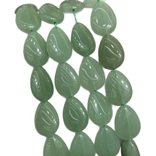 Natural Aventurine Beads, Green Aventurine, Teardrop, DIY, green, 13-18mm, Sold Per 38 cm Strand