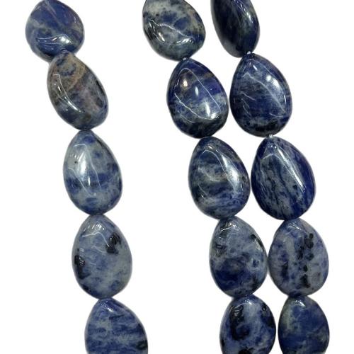 Natural Sodalite Beads, Teardrop, DIY, mixed colors, 13-18mm, Sold Per 38 cm Strand