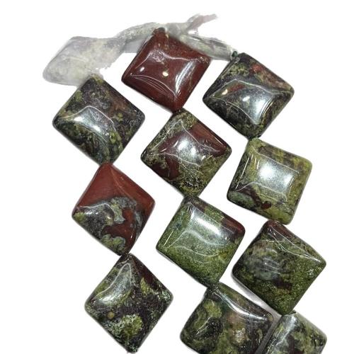 Gemstone Jewelry Beads, Dragon Blood stone, Rhombus, DIY, mixed colors, 15mm, Sold Per 38 cm Strand