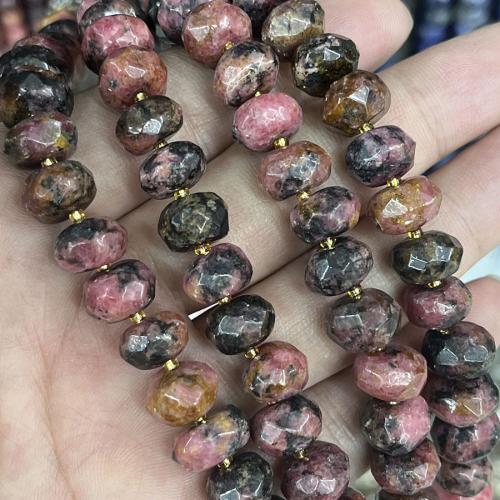 Perles rhodonites, Rhodonite, avec Seedbead, DIY, couleurs mélangées, 6.5-10mm, Vendu par 38 cm brin