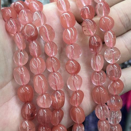 Natural Quartz Jewelry Beads, Cherry Quartz, DIY, red, Sold Per 38 cm Strand