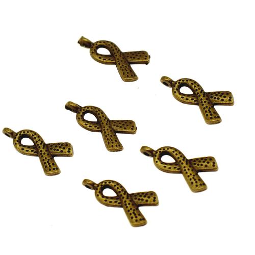 Pendentifs en alliage de zinc, Placage, DIY & creux, couleur bronze antique, 20PC/sac, Vendu par sac