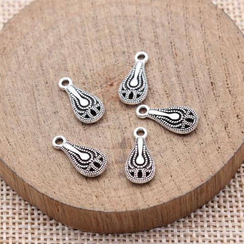 Pendentifs en alliage de zinc, larme, Placage, DIY & creux, plus de couleurs à choisir, 20PC/sac, Vendu par sac