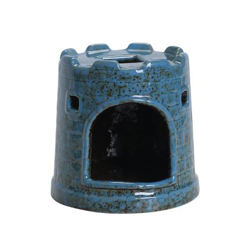 Porcelain Incense Burner, Castle, half handmade, for home and office, more colors for choice, Sold By PC
