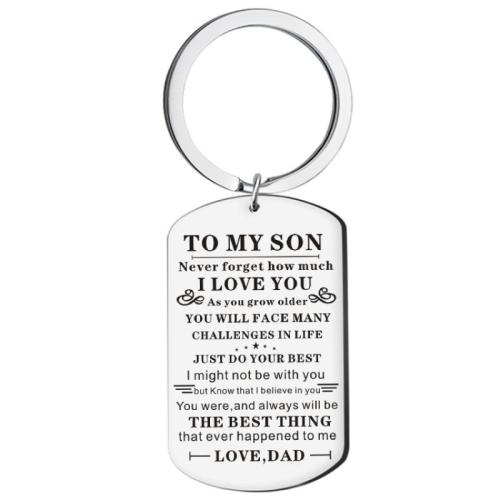 304 Stainless Steel Key Clasp, plated, Unisex & different styles for choice & with letter pattern, Sold By PC