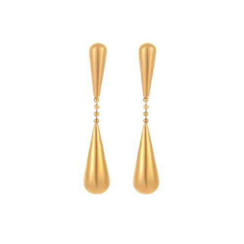 Stainless Steel Drop Earring, 304 Stainless Steel, Teardrop, plated, fashion jewelry & for woman, more colors for choice, Sold By Pair