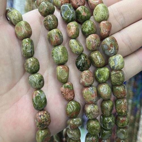 Natural Unakite Beads, DIY, mixed colors, Sold Per 38 cm Strand