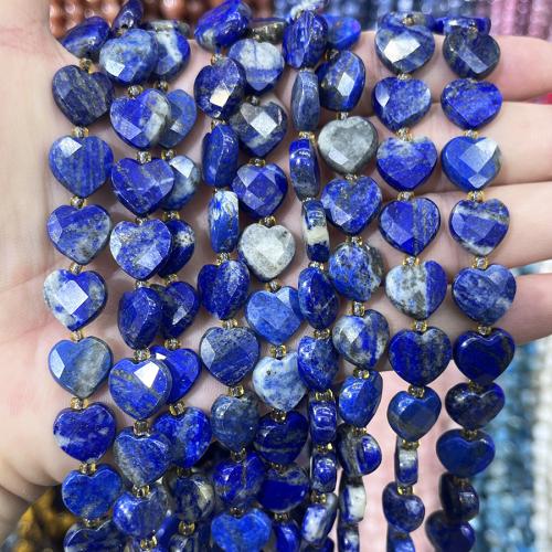 Natural Lapis Lazuli Beads, with Seedbead, Heart, DIY, mixed colors, 12mm, Sold Per 38 cm Strand