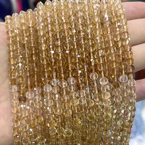Natural Citrine Beads, DIY, yellow, 4mm, Sold Per 38 cm Strand