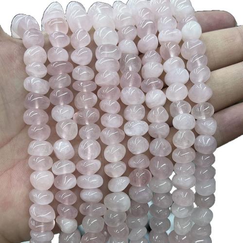 Natural Rose Quartz Beads, DIY, pink, 7-12mm, Sold Per 38 cm Strand