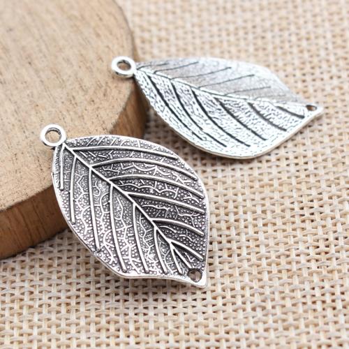 Pendentifs feuilles en alliage de zinc , Placage, DIY, plus de couleurs à choisir, 10PC/sac, Vendu par sac
