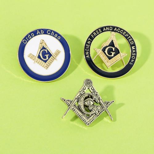 Broche émail, alliage de zinc, Placage, unisexe & styles différents pour le choix, doré, Vendu par PC