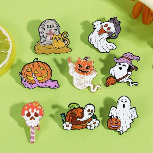 Tibetan Style Brooch, stoving varnish, Halloween Design & Unisex & different styles for choice, Sold By PC