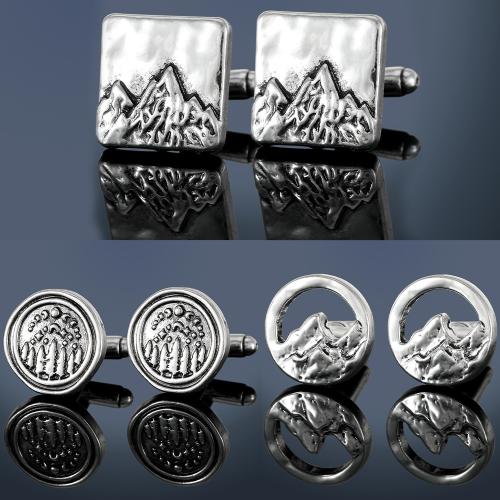 Cufflinks, Tibetan Style, plated, fashion jewelry & different styles for choice & for man, Sold By Pair