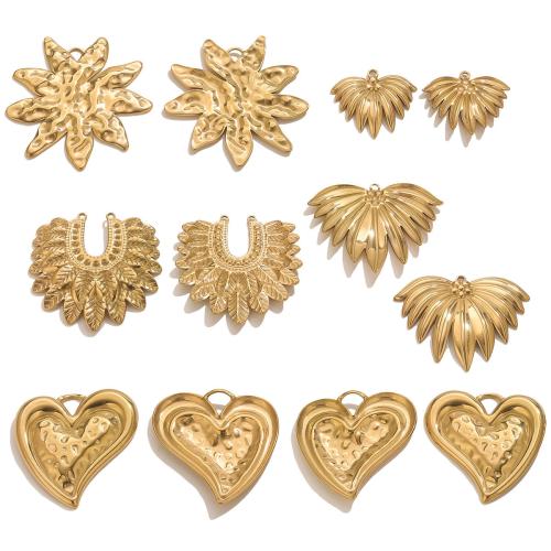 Edelstahl Schmuck Anhänger, 304 Edelstahl, plattiert, DIY & verschiedene Stile für Wahl, keine, 5PCs/Tasche, verkauft von Tasche