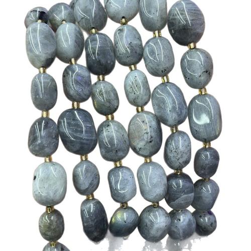 Natural Labradorite Beads, with Seedbead, DIY, mixed colors, 10-15MM, Sold Per 38 cm Strand