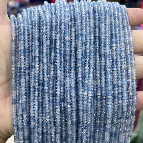 Aquamarine Beads, DIY, mixed colors, 2x3mm, Sold Per 38 cm Strand