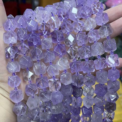 Natural Amethyst Beads, DIY, purple, 12-13MM, Sold Per 38 cm Strand
