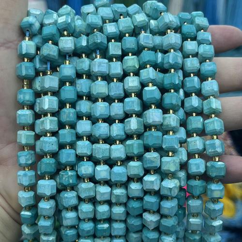 Turquoise Beads, Natural Turquoise, with Seedbead, DIY, mixed colors, 8mm, Sold Per 38 cm Strand