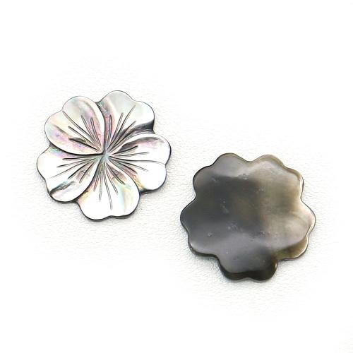 Natural Black Shell Pendants, Black Lip Shell, Flower, DIY, mixed colors, 22x32mm, Sold By PC