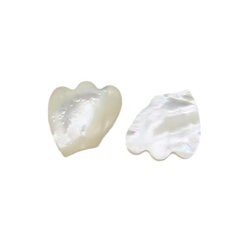 Hair Accessories DIY Findings, White Lip Shell, Square, white, 13x14mm, Sold By PC