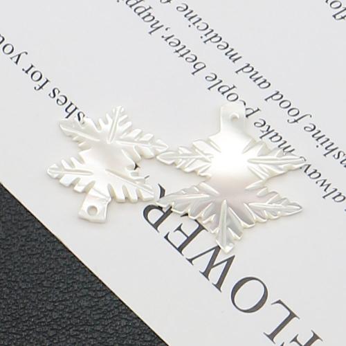 Natural White Shell Pendants, White Lip Shell, Tree, DIY, white, 17x18mm-22x22mm, Sold By PC