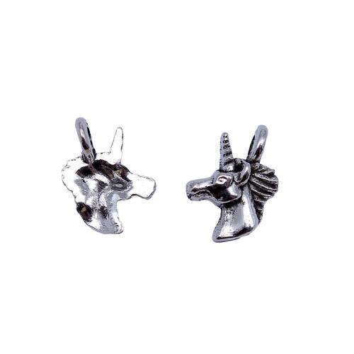 Tibetan Style Pendants, Unicorn, plated, DIY, 20PCs/Bag, Sold By Bag