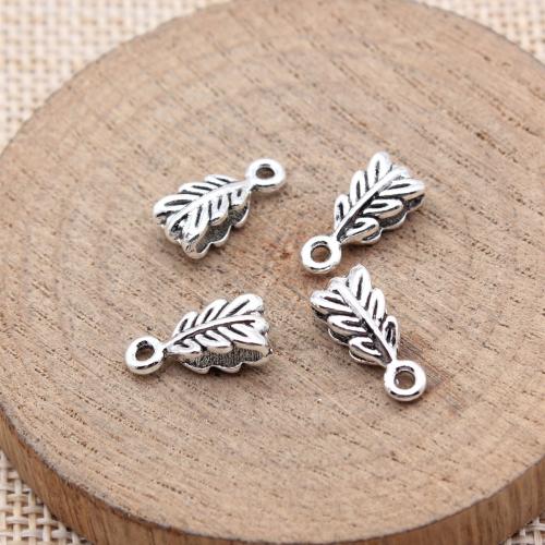 Tibetan Style Leaf Pendants, plated, DIY, more colors for choice, 20PCs/Bag, Sold By Bag
