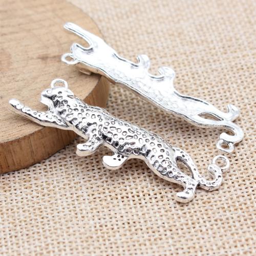 Tibetan Style Connector, Leopard, plated, DIY, more colors for choice, 5PCs/Bag, Sold By Bag