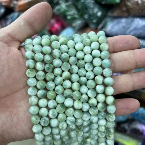 Gemstone Jewelry Beads, Angelite, Round, natural & DIY & different size for choice, malachite green, Sold By Strand