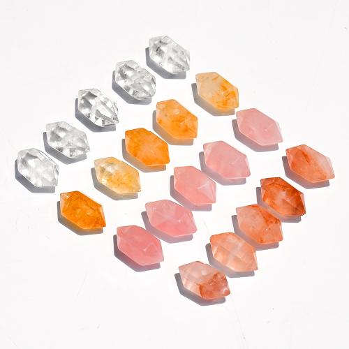 Gemstone Jewelry Beads, gold color plated, DIY, more colors for choice, 10x21mm, Sold By PC