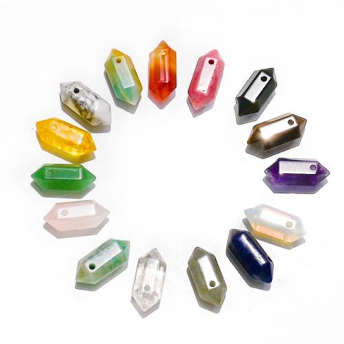 Perles bijoux en pierres gemmes, pierre gemme, Placage de couleur d'or, DIY, plus de couleurs à choisir, 8x20mm, Vendu par PC