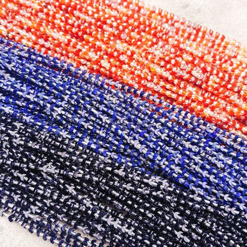 Perles bijoux en pierres gemmes, pierre gemme, Placage de couleur d'or, DIY, plus de couleurs à choisir, 4mm, 100PC/brin, Vendu par brin