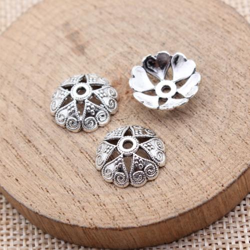 Tibetan Style Bead Cap, plated, DIY & hollow, more colors for choice, 14x14x4.70mm, 50PCs/Bag, Sold By Bag