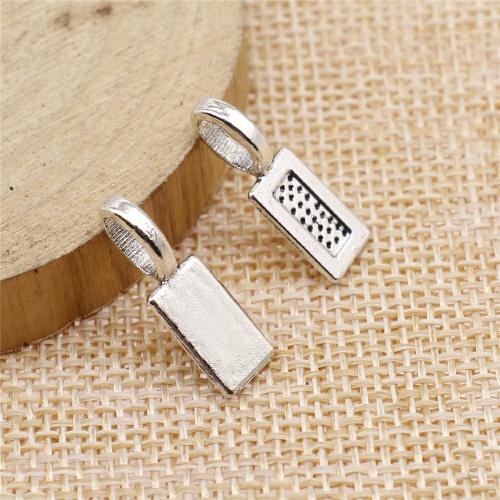 Tibetan Style Pendants, Rectangle, plated, DIY, more colors for choice, 21x6.70mm, 10PCs/Bag, Sold By Bag