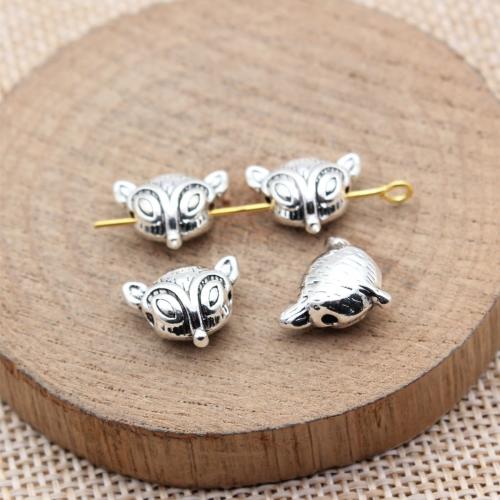 Perles animaux en alliage de zinc, renard, Placage, DIY, plus de couleurs à choisir, 13x11x6.30mm, 10PC/sac, Vendu par sac