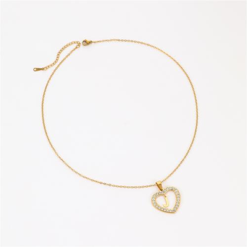 Collar de acero inoxidable de la joyería, acero inoxidable 304, 18K chapado en oro, diferentes patrones para la opción & micro arcilla de zirconia cúbica & para mujer & hueco, Vendido por UD