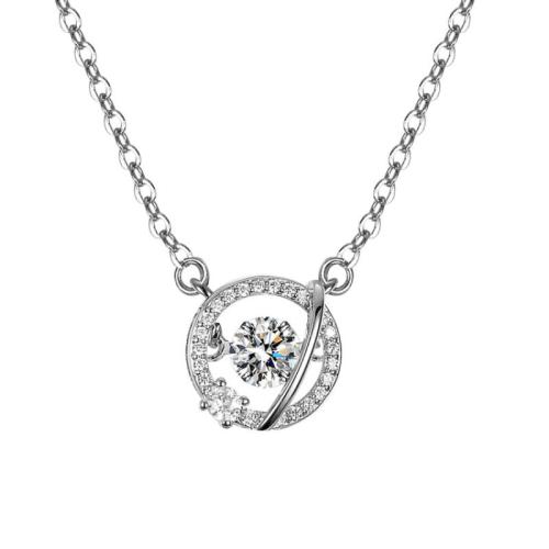 925 Sterling Silver Necklace, cross chain & different materials for choice & for woman, Length:Approx 16 Inch, Sold By PC